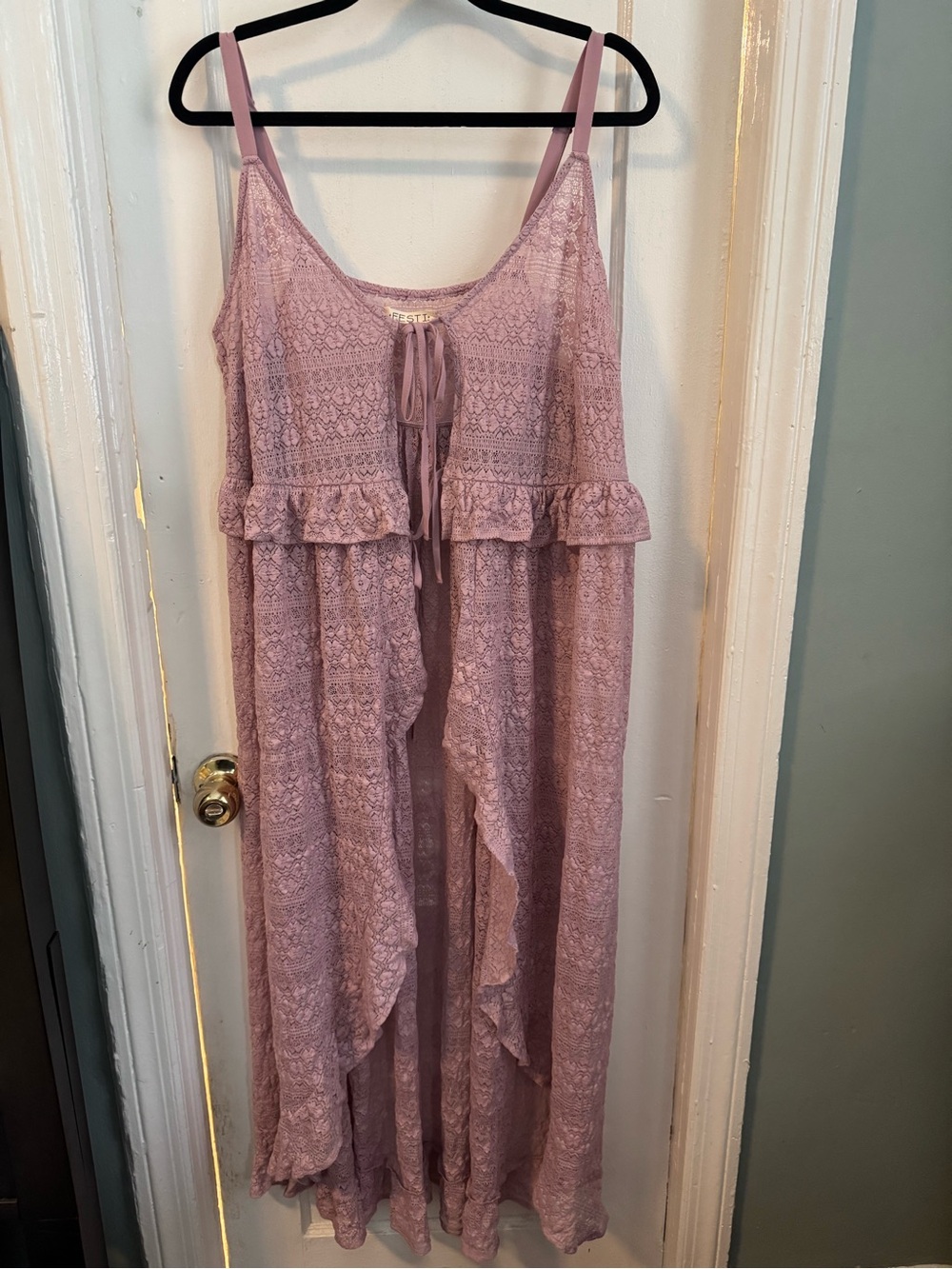 Torrid Mauve Lace Duster